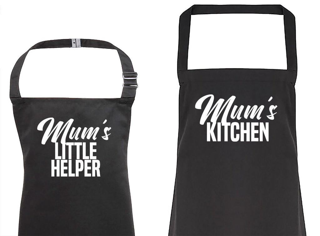 Mum's Kitchen & Mum's Little Helper - Womens & Kids Apron Set (4784722673713)