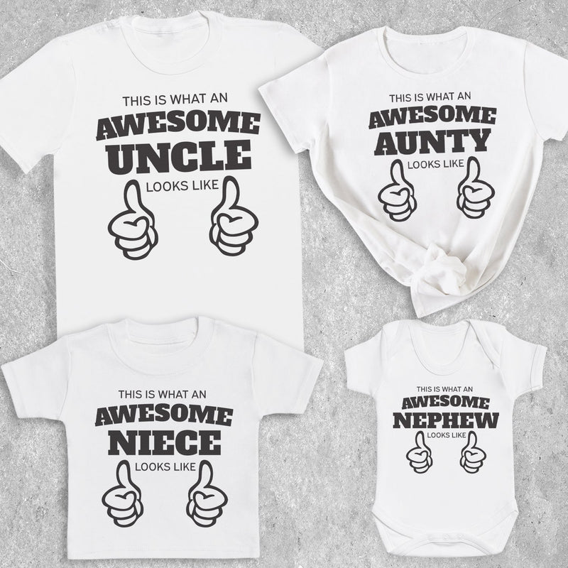 Most Awesome Niece & Nephew Looks Like - Uncle & Aunty Matching Set - (Sold Separately)
