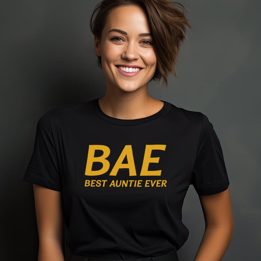 BAE - Best Auntie Ever - Womens T-Shirt - Auntie T-Shirt