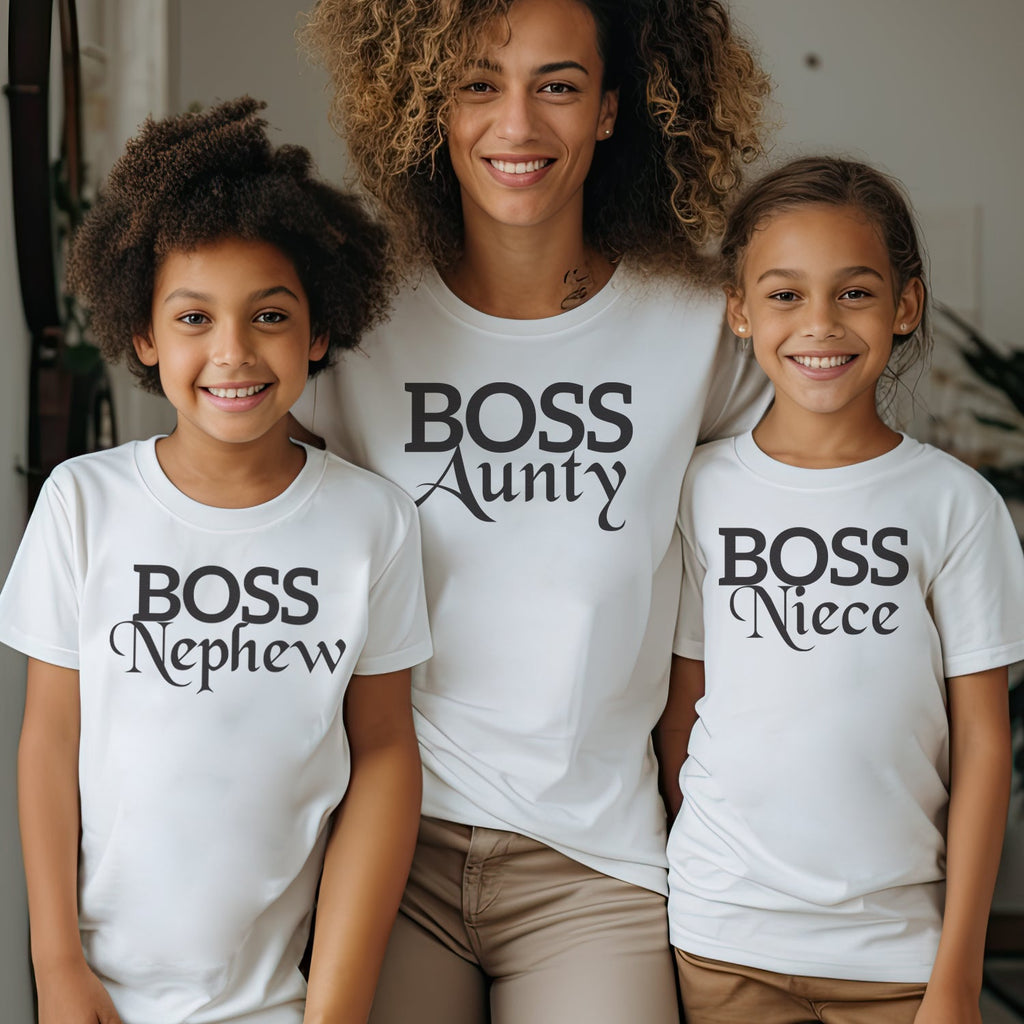 Boss Nephew, Niece & Aunty - Aunty Matching Set - (Sold Separately)