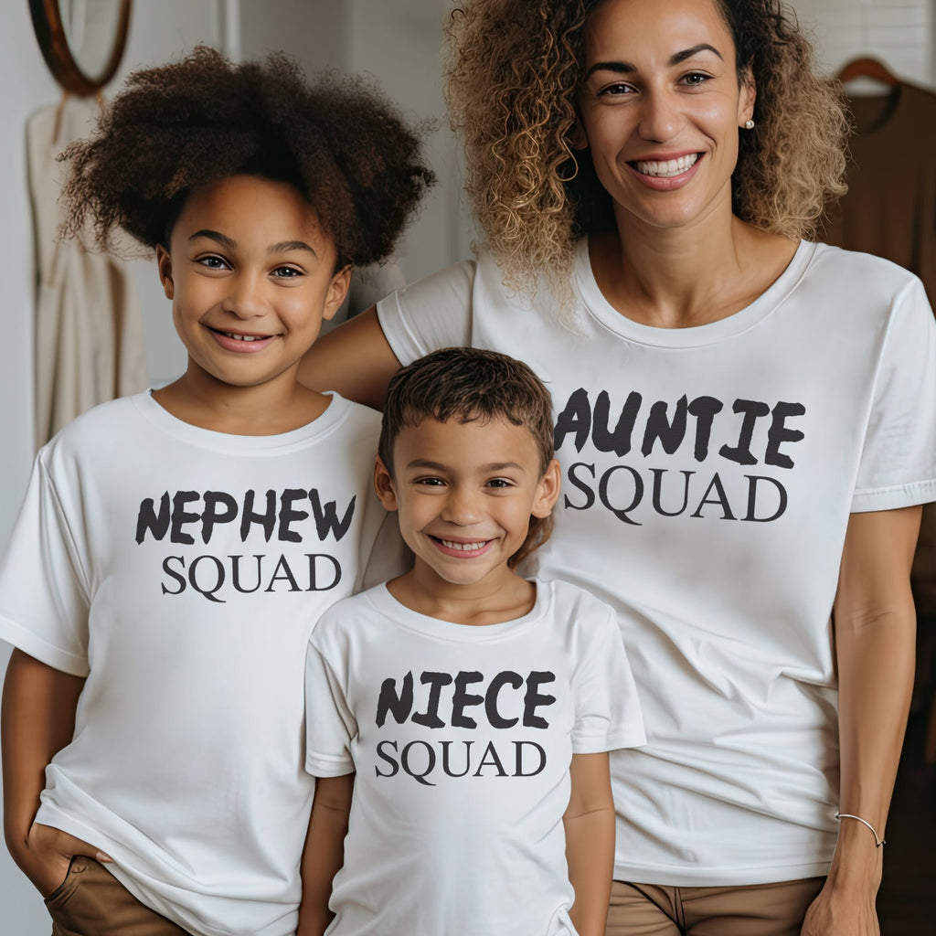 Nephew, Niece & Auntie Squad - Aunty Matching Set - (Sold Separately)