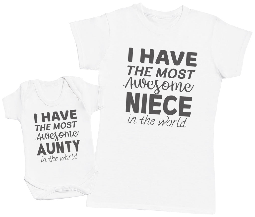 Most Awesome Neice - Baby Bodysuit & Mother's T - Shirt (4339493732401)