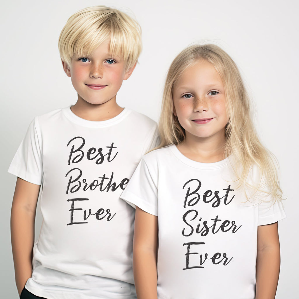 Best Sibling Ever - Matching Sisters & Brother Set - 0M upto 14 years - (Sold Separately)