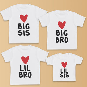 Big & Lil Bro & Sis - Matching Sisters & Brother Set - 0M upto 14 years - (Sold Separately)