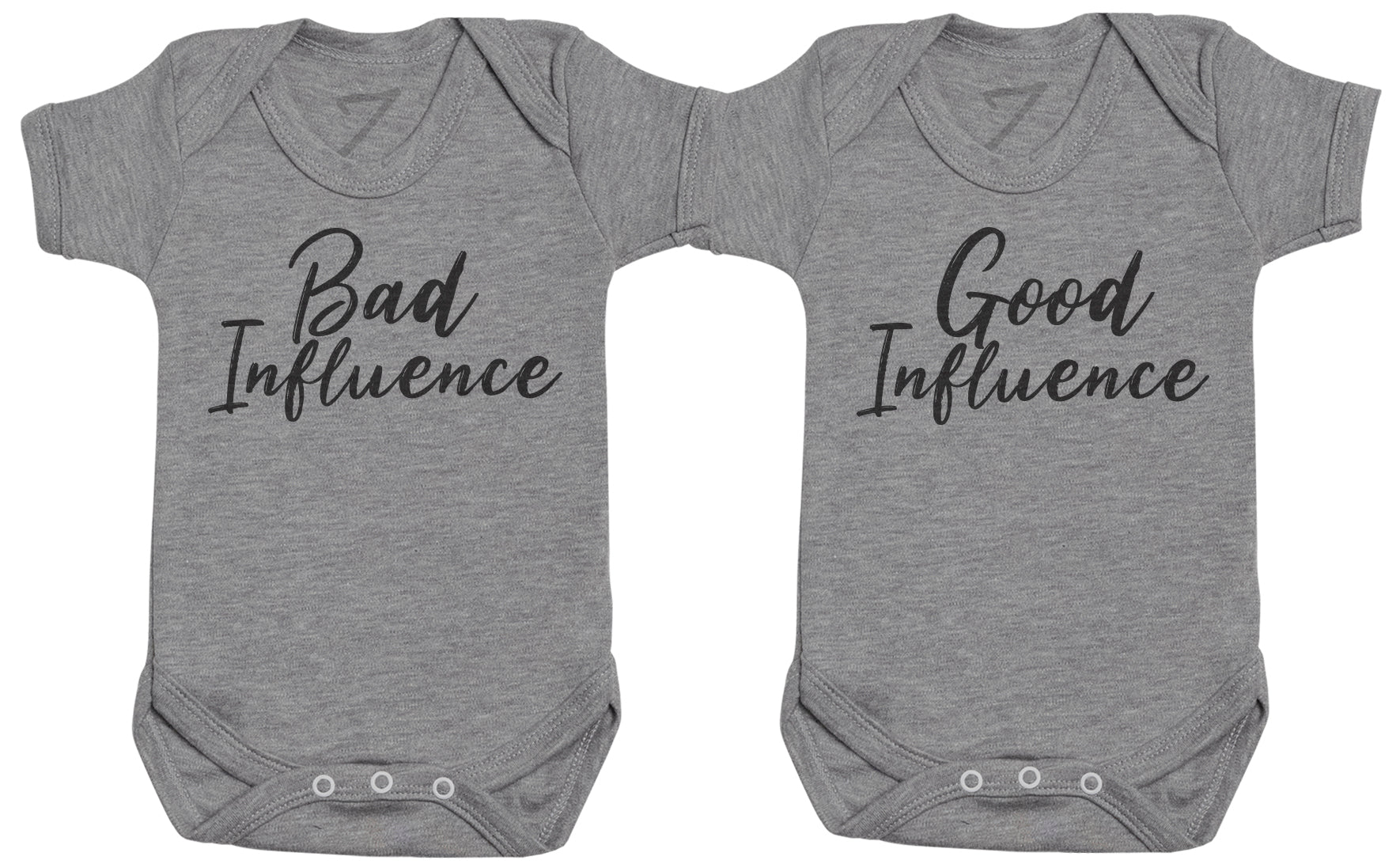 Good And Bad Influence - Twin Set - Baby Bodysuits (4314790953009)