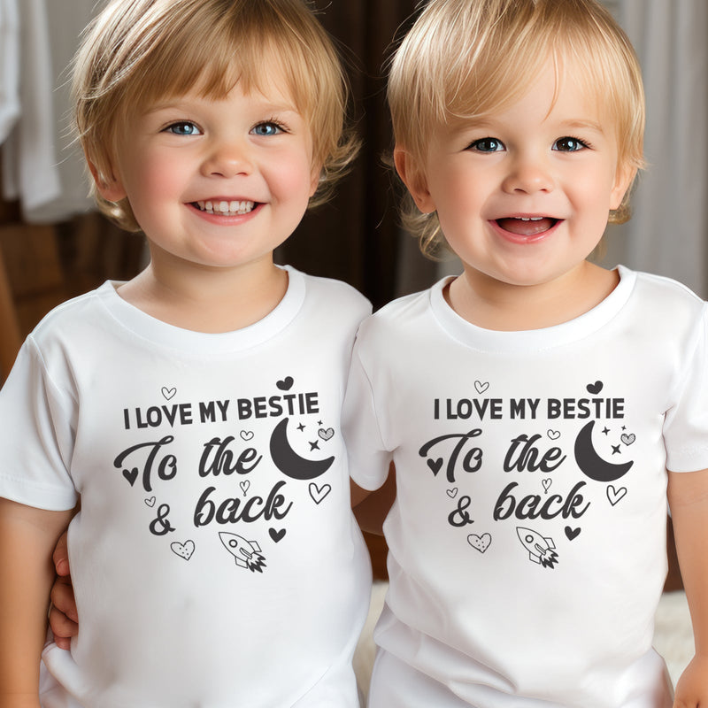 I Love My Bestie - Matching Besties Set - Selection Of Clothing - 0M to 14 years - (Sold Separately)