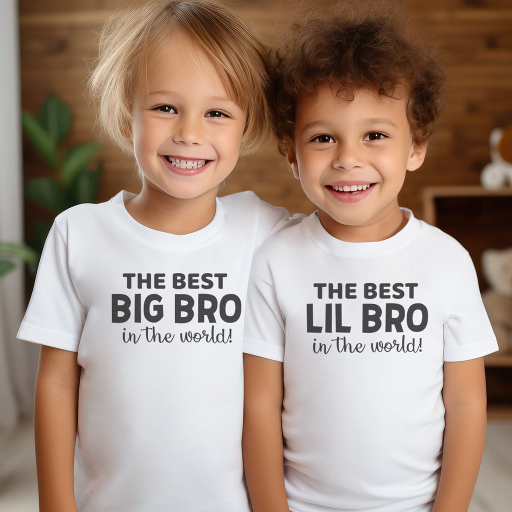 The Best Big Bro & Lil Bro - Matching Brothers Set - Matching Sets - 0M upto 14 years - (Sold Separately)