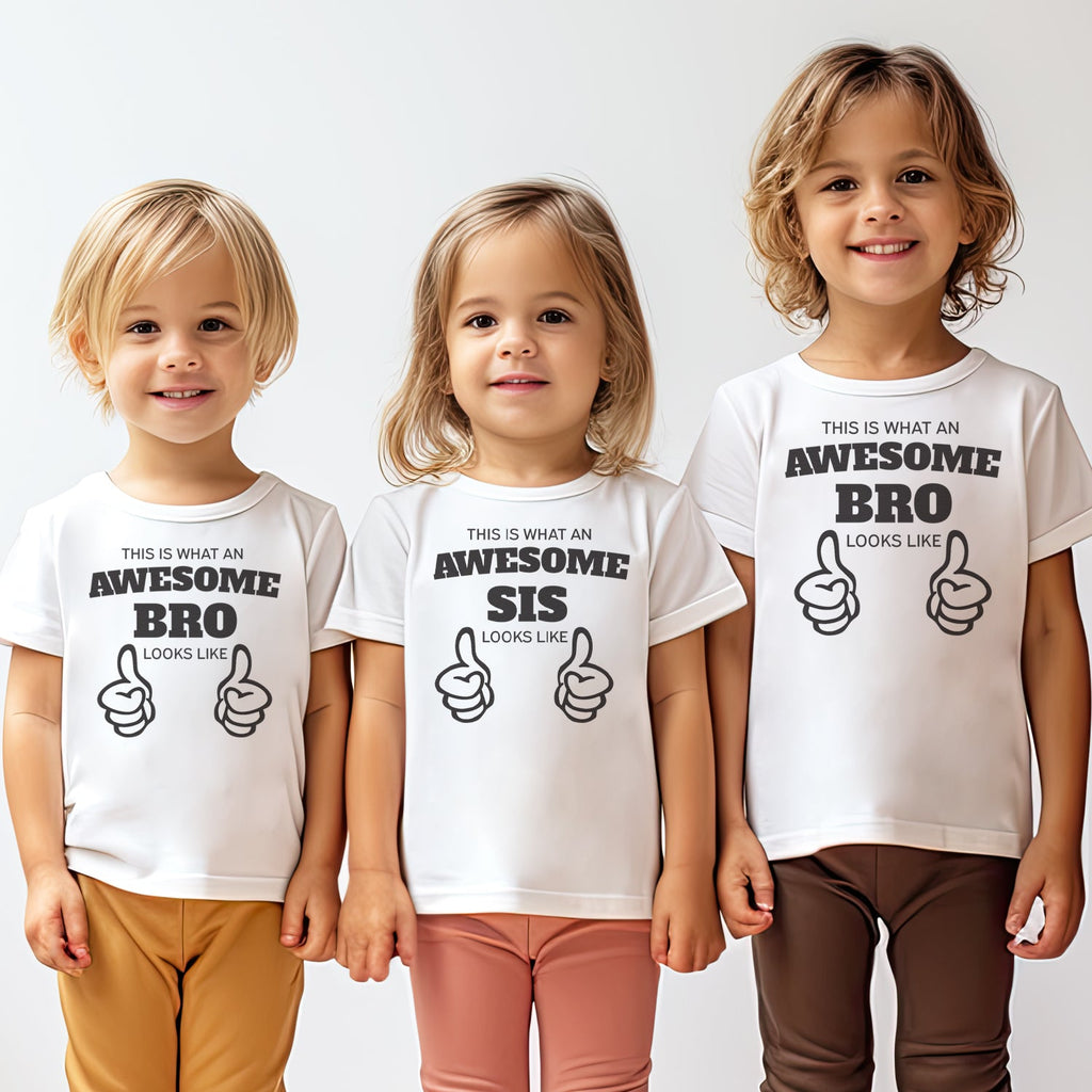 Awesome Brother & Sister - Matching Sisters & Brother Set - 0M upto 14 years - (Sold Separately)