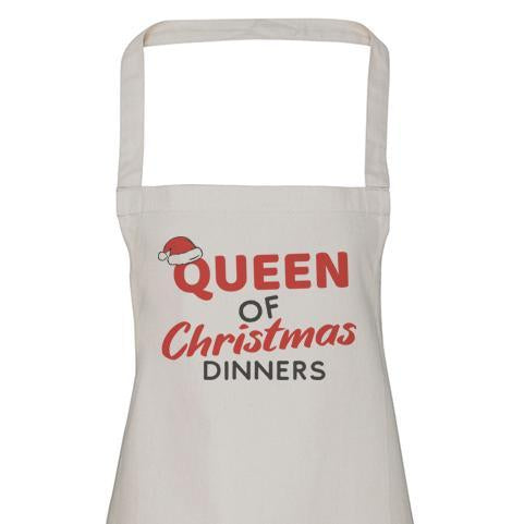 Queen Of Christmas Dinner - Womens Apron (4784722247729)