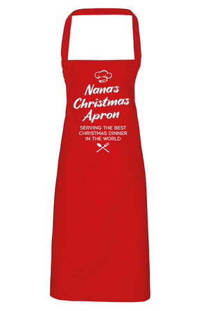 Nana's Christmas Apron- Womens Apron (4784721985585)