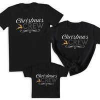 Christmas Crew - Family Matching Christmas Tops - Adult, Kids & Baby - (Sold Separately)