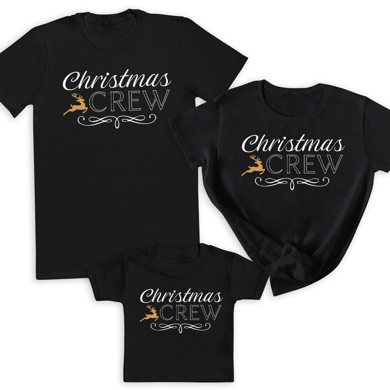 Christmas Crew - Family Matching Christmas Tops - Adult, Kids & Baby - (Sold Separately)