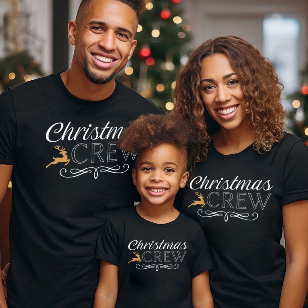 Christmas Crew - Family Matching Christmas Tops - Adult, Kids & Baby - (Sold Separately)