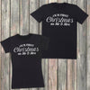 Our First Christmas As Mr & Mrs - Couple's Christmas T-Shirt Gift Set - (Sold Separately)