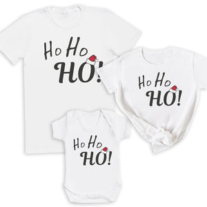 Ho Ho Ho - Family Matching Christmas Tops - (Sold Separately)