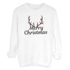Merry Christmas Antlers Christmas Sweater - Christmas Jumper Sweatshirt - All Sizes