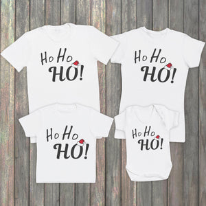 Ho Ho Ho - Family Matching Christmas Tops - (Sold Separately)