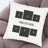Personalised 6 Photos & Text - Printed Cushion Cover - One Size
