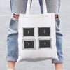 Personalised 4 Photo Rectangle Frames Upload - Canvas Tote Bag