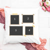 Personalised 4 Photo Coloured Polaroids - Printed Cushion Cover - One Size