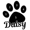Personalised 5 Photo Paw & Name - Canvas Tote Bag
