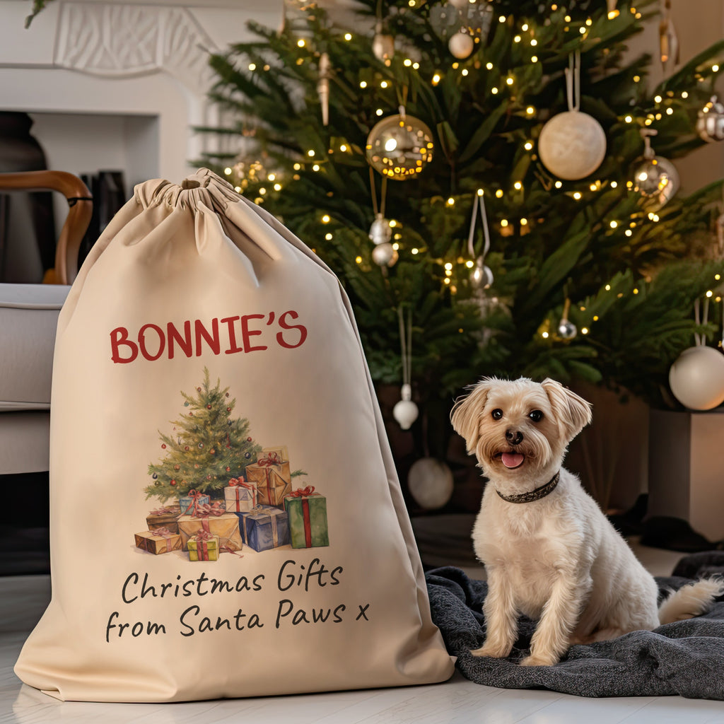 Personalised Christmas Gifts From Santa Paws - Christmas Santa Sack