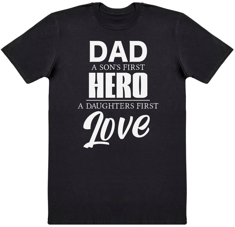 Dad Hero and Love - Mens T-Shirt - Dads T-Shirt