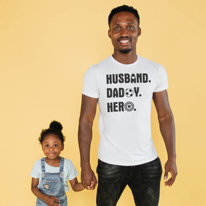 Husband. Daddy. Hero. - Mens T-Shirt - Dads T-Shirt