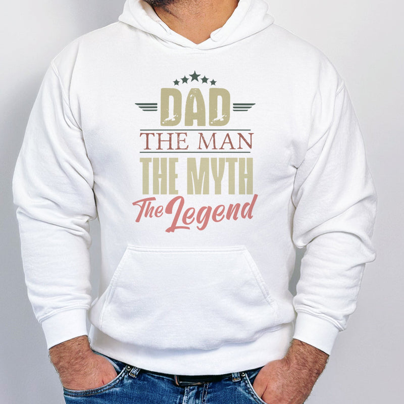 Dad, The Man, The Myth, The Legend - Mens Hoodie - Dads Hoodie