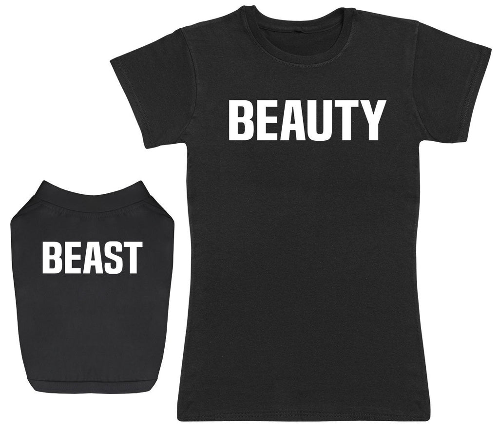 Beauty & Beast - Dog Tee And Mummy Set (4769803075633)