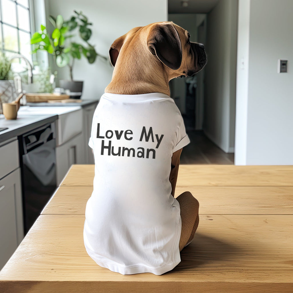 Love My Human Dog T-Shirt