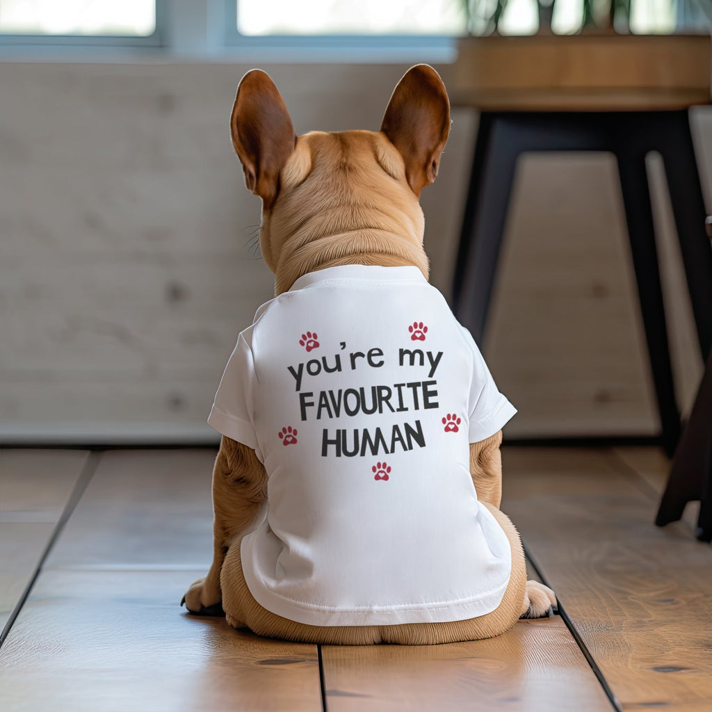 You're My Favourite Human Dog T-Shirt