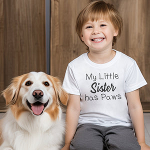 My Little Sister Has Paws - Baby & Kids T-Shirt / Baby Bodysuit