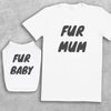 Fur Mum & Fur Baby - Dog T-Shirt And Mens/Womens T-Shirt Set - (Sold Separately)