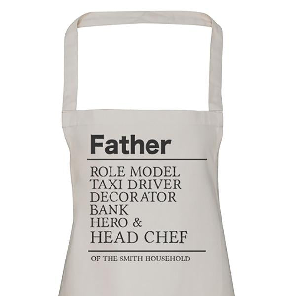 Personalised Father Roles - Men's Apron (4784723525681)