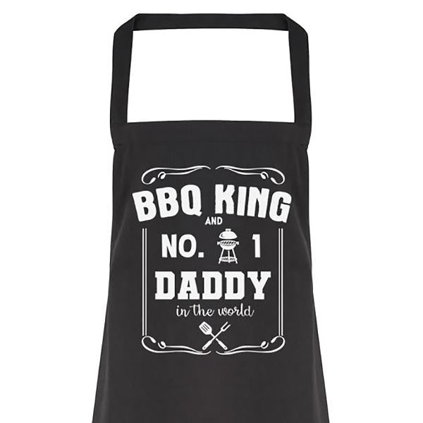 BBQ King No. 1 Daddy In The World - Men's Apron (4784723460145)