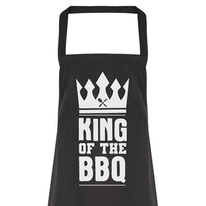 King Of The BBQ - Men's Apron (4784723296305)