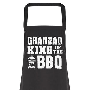 Grandad King Of The BBQ - Men's Apron (4784723263537)