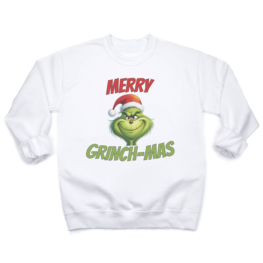 Merry Grinch-Mas - Christmas Jumper Sweatshirt - All Sizes - (Sold Separately)