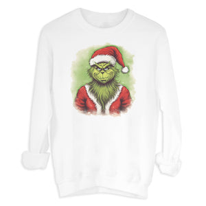Christmas Grinch Santa Outift Christmas Sweater - Christmas Jumper Sweatshirt - All Sizes