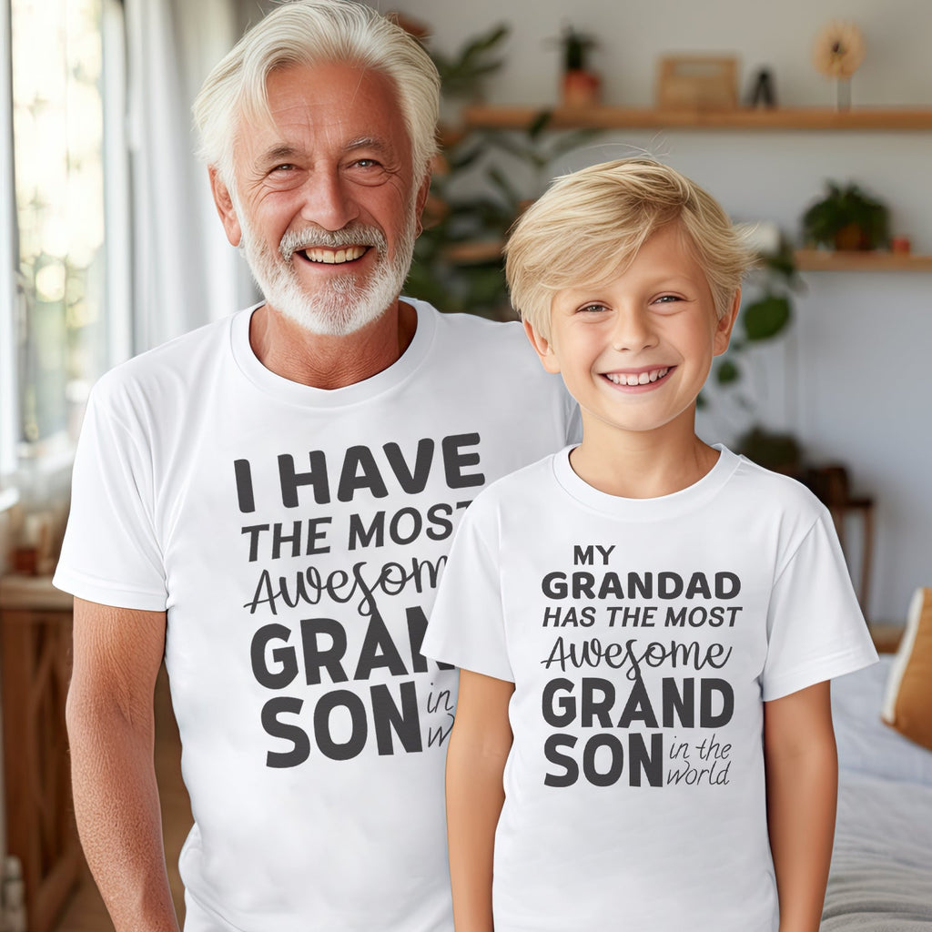 Most Awesome Grandson - Matching Grandad Set - (Sold Separately)