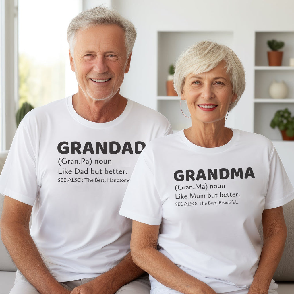 Grandma & Grandad, Like Parents but better - Grandma & Grandad Clothing - (Sold Separately)