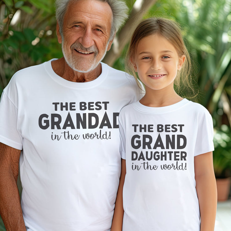 The Best Grandad & Granddaughter In The World - Matching Grandad Set - (Sold Separately)