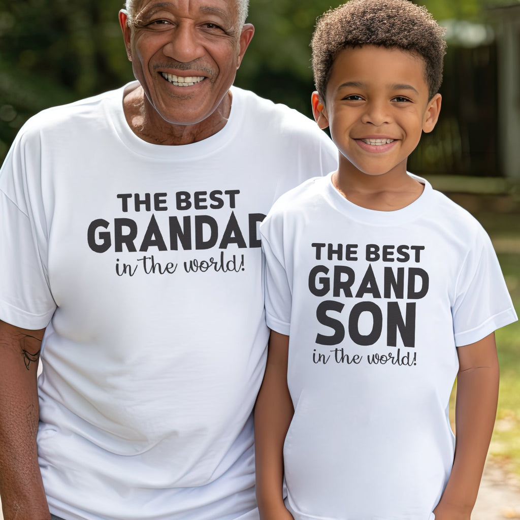 Best Grandson & Grandad In The World - Matching Grandad Set - (Sold Separately)