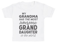 Most Awesome Grandma, Grandaughter - Matching Set - Baby / Kids T-Shirt & Mum T-Shirt (4343438508081)