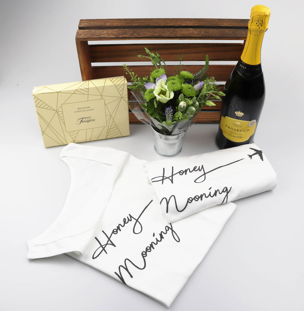 Lovely Wedding Hamper - With Fresh Flowers