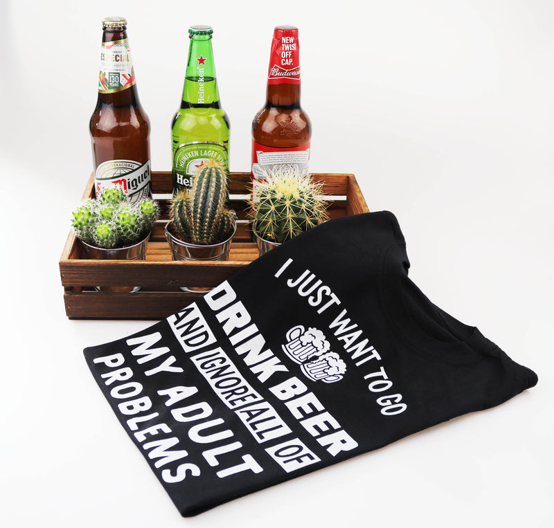 Beer Birthday Hamper with T-Shirt - For Him