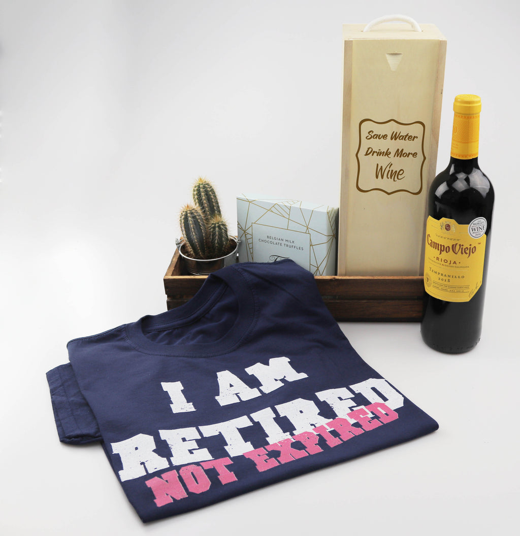 Retirement Hamper with Wine - For Him