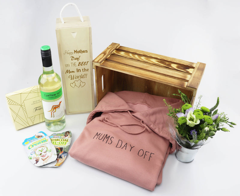 Gorgeous Mothers Day Hamper - With Fresh Flowers