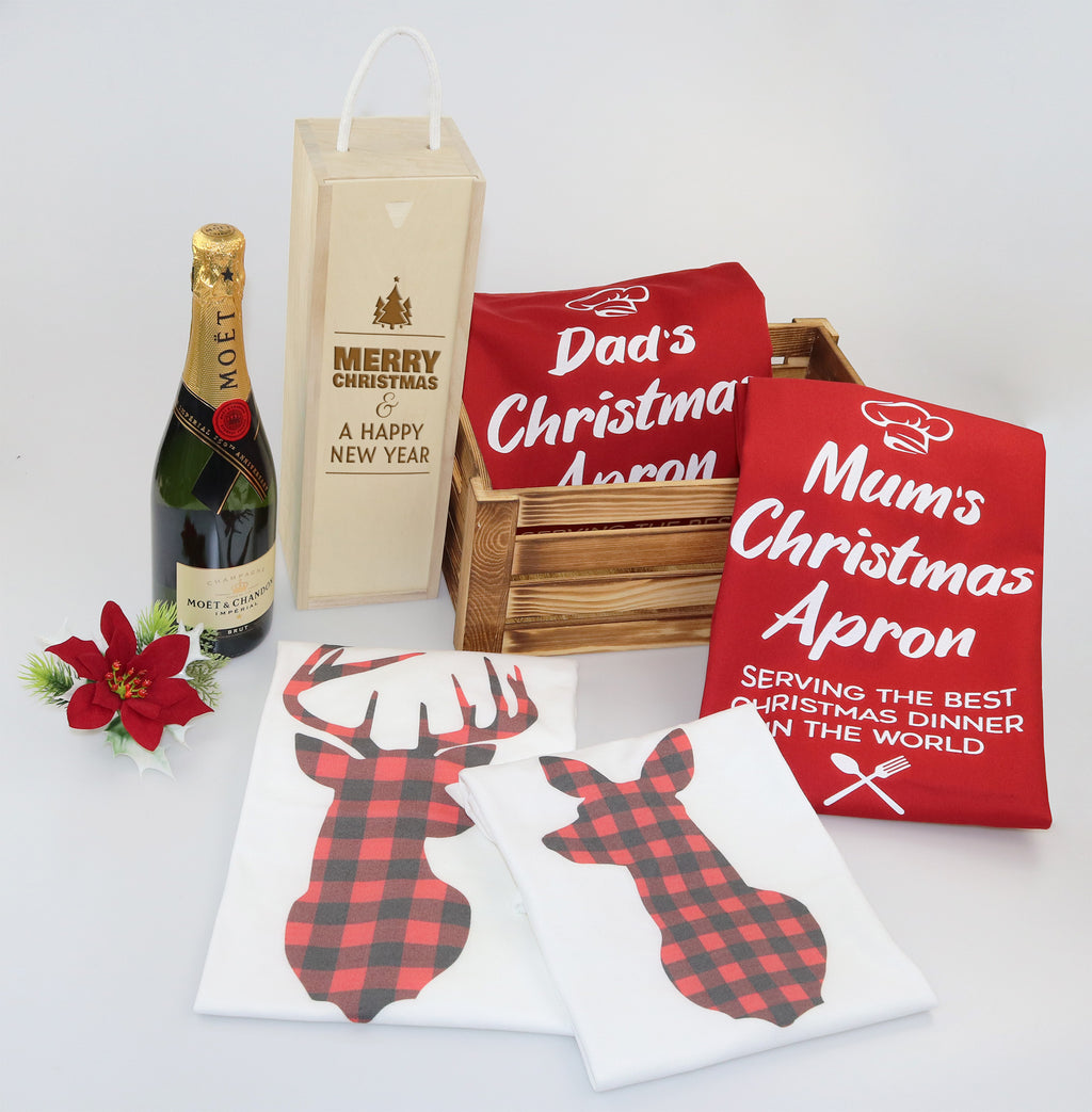 Deluxe Christmas Hamper For Mum & Dad With Champagne